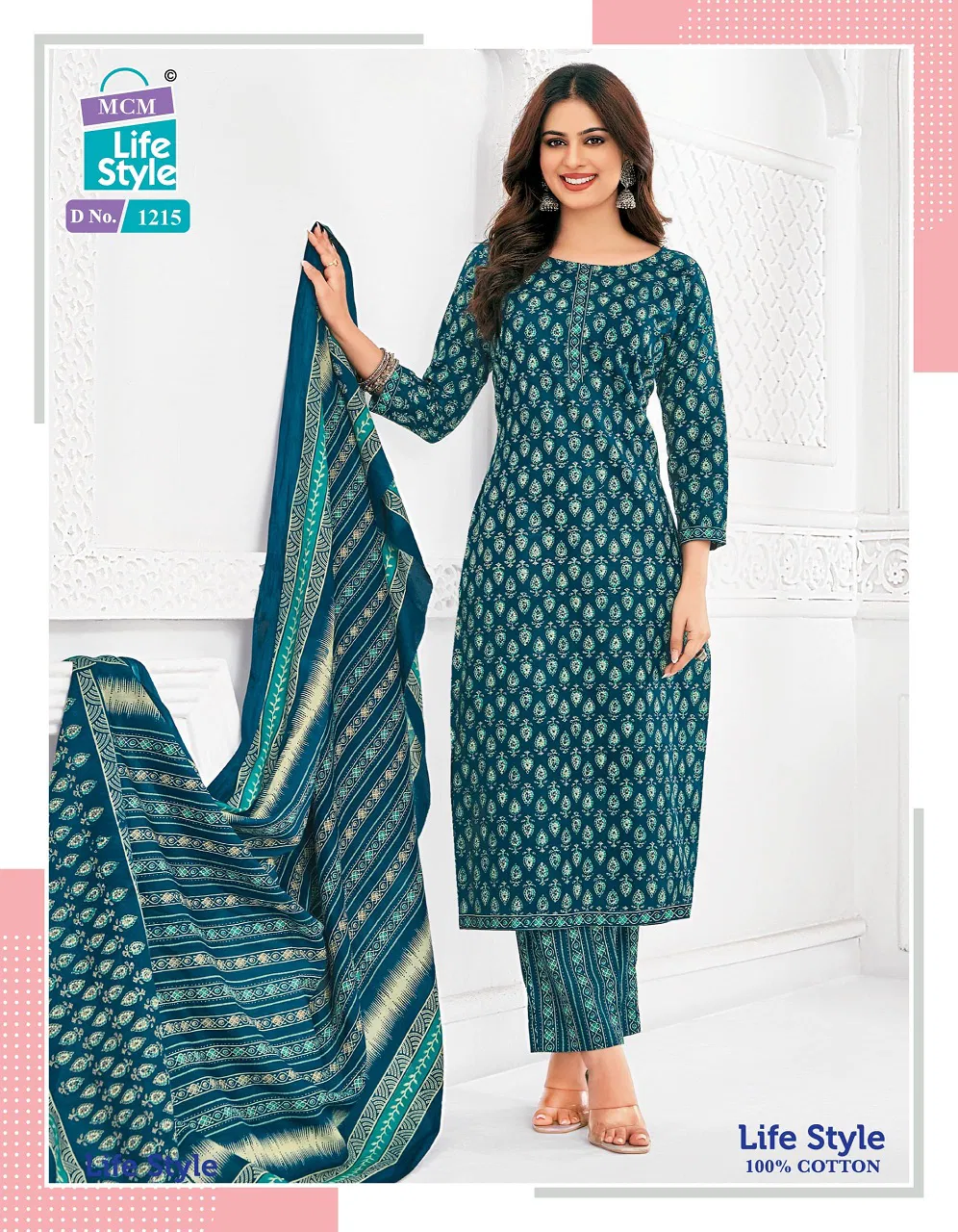 Lifestyle Vol 12 By Mcm Printed Cotton Kurti With Bottom Dupatta Exporters In India